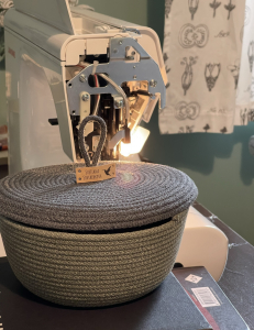 Фото из отзыва к Шнур вязаный 5 мм шалфей с сердечником