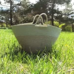 Фото из отзыва к Шнур вязаный 5 мм шалфей с сердечником