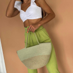 Фото из отзыва к Шнур вязаный 5 мм шалфей с сердечником