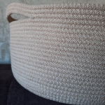 Фото из отзыва к Шнур вязаный жёсткий 8 мм песочный с сердечником