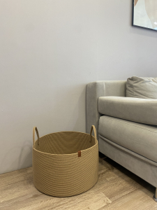 Фото из отзыва к Шнур вязаный жёсткий 8 мм джутовый цвет с сердечником