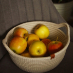 Фото из отзыва к Шнур вязаный жёсткий 8 мм лён с сердечником