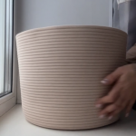 Фото из отзыва к Шнур вязаный жёсткий 8 мм песочный с сердечником