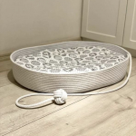 Фото из отзыва к Шнур вязаный жёсткий 8 мм лён с сердечником