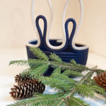 Фото из отзыва к Шнур вязаный жёсткий 8 мм синий тёмный с сердечником