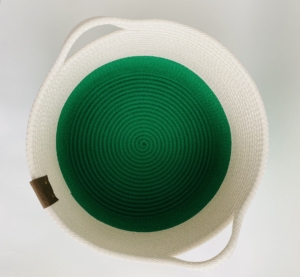 Фото из отзыва к Шнур вязаный жёсткий 8 мм зелёный с сердечником