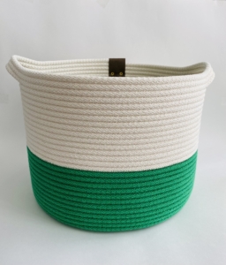 Фото из отзыва к Шнур вязаный жёсткий 8 мм зелёный с сердечником