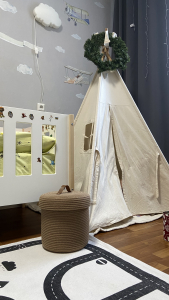 Фото из отзыва к Шнур вязаный жёсткий 8 мм джутовый цвет с сердечником