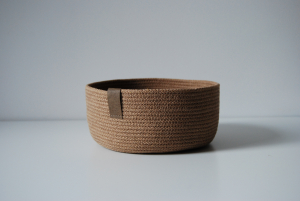 Фото из отзыва к Шнур вязаный жёсткий 8 мм джутовый цвет с сердечником