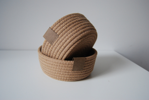 Фото из отзыва к Шнур вязаный жёсткий 8 мм джутовый цвет с сердечником