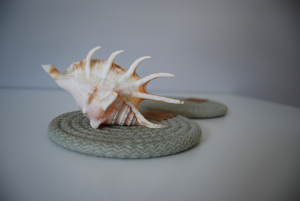 Фото из отзыва к Шнур вязаный жёсткий 8 мм шалфей с сердечником