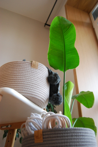 Фото из отзыва к Шнур вязаный жёсткий 8 мм лён с сердечником