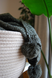 Фото из отзыва к Шнур вязаный жёсткий 8 мм лён с сердечником