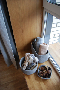 Фото из отзыва к Шнур вязаный жёсткий 8 мм серый тёплый с сердечником