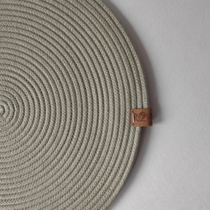 Фото из отзыва к Шнур плетёный 5 мм шалфей с сердечником