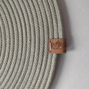 Фото из отзыва к Шнур плетёный 5 мм шалфей с сердечником