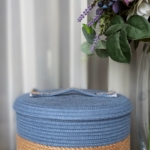 Фото из отзыва к Шнур плетёный 5 мм джинс с сердечником