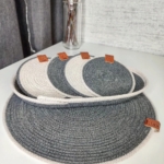 Фото из отзыва к Шнур вязаный 5 мм графитовый с сердечником