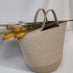 Фото из отзыва к Шнур вязаный 5 мм джутовый цвет с сердечником