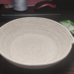 Фото из отзыва к Шнур вязаный 5 мм лён с сердечником