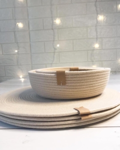 Фото из отзыва к Шнур плетёный 5 мм песочный с сердечником