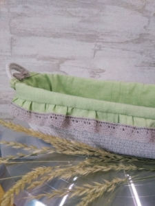 Фото из отзыва к Шнур вязаный 5 мм лён с сердечником