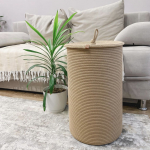 Фото из отзыва к Шнур вязаный жёсткий 8 мм джутовый цвет с сердечником