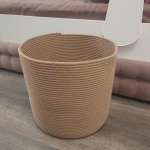 Фото из отзыва к Шнур вязаный жёсткий 8 мм джутовый цвет с сердечником