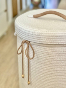 Фото из отзыва к Шнур вязаный жёсткий 8 мм молочный с сердечником