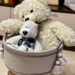 Фото из отзыва к Шнур вязаный жёсткий 8 мм лён с сердечником