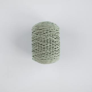 Трёхпрядная верёвка 3 мм шалфей