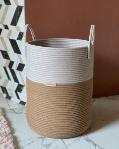 Фото из отзыва к Шнур вязаный жёсткий 8 мм джутовый цвет с сердечником