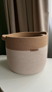 Фото из отзыва к Шнур вязаный жёсткий 8 мм лён с сердечником