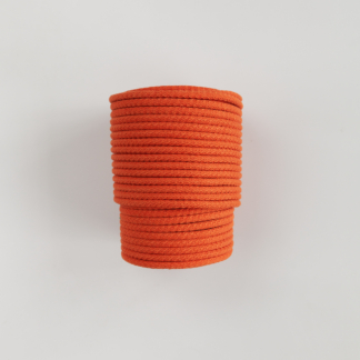 Шнур вязаный 8 мм оранжевый с сердечником