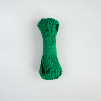Шнур плетёный 3 мм зелёный лесной с сердечником