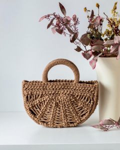 Фото из отзыва к Трёхпрядная веревка 5 мм, джутовый цвет