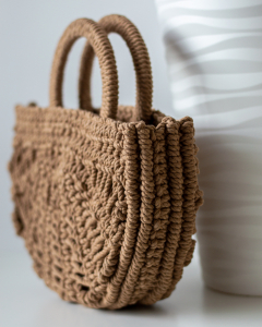 Фото из отзыва к Трёхпрядная веревка 5 мм, джутовый цвет