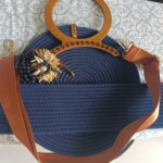 Фото из отзыва к Шнур вязаный жёсткий 8 мм синий тёмный с сердечником