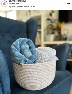 Фото из отзыва к Шнур вязаный жёсткий 8 мм лён с сердечником