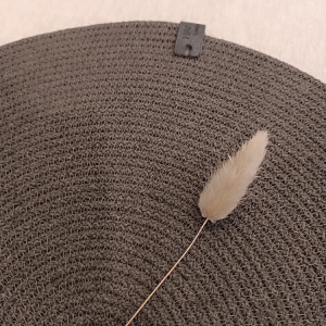 Фото из отзыва к Шнур вязаный 5 мм коричневый тёмный с сердечником