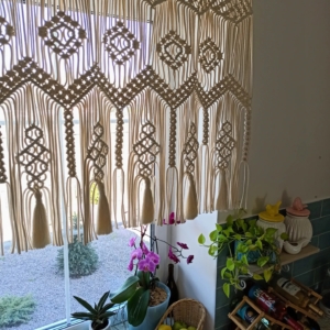 Фото из отзыва к Видео-урок Штора макраме 90х200 см