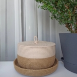 Фото из отзыва к Шнур вязаный 5 мм песочный с сердечником