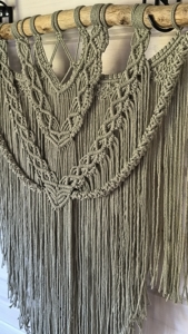 Фото из отзыва к Трёхпрядная веревка 3 мм, шалфей