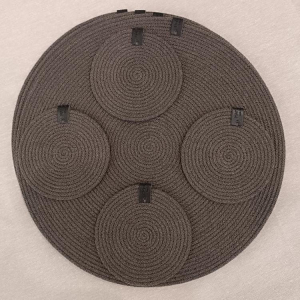 Фото из отзыва к Шнур вязаный 5 мм коричневый тёмный с сердечником