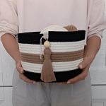 Фото из отзыва к Шнур вязаный жёсткий 8 мм чёрный с сердечником