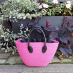 Фото из отзыва к Шнур вязаный 5 мм розовый яркий с сердечником