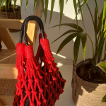 Фото из отзыва к Шнур вязаный мягкий 8 мм красный с сердечником