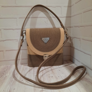 Фото из отзыва к Шнур плетёный 5 мм какао светлый с сердечником