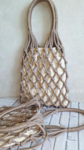 Фото из отзыва к Шнур вязаный мягкий 8 мм какао светлый с сердечником