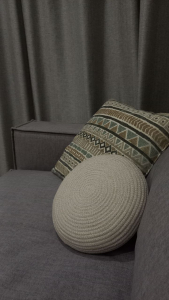 Фото из отзыва к Шнур вязаный мягкий 8 мм лён с сердечником